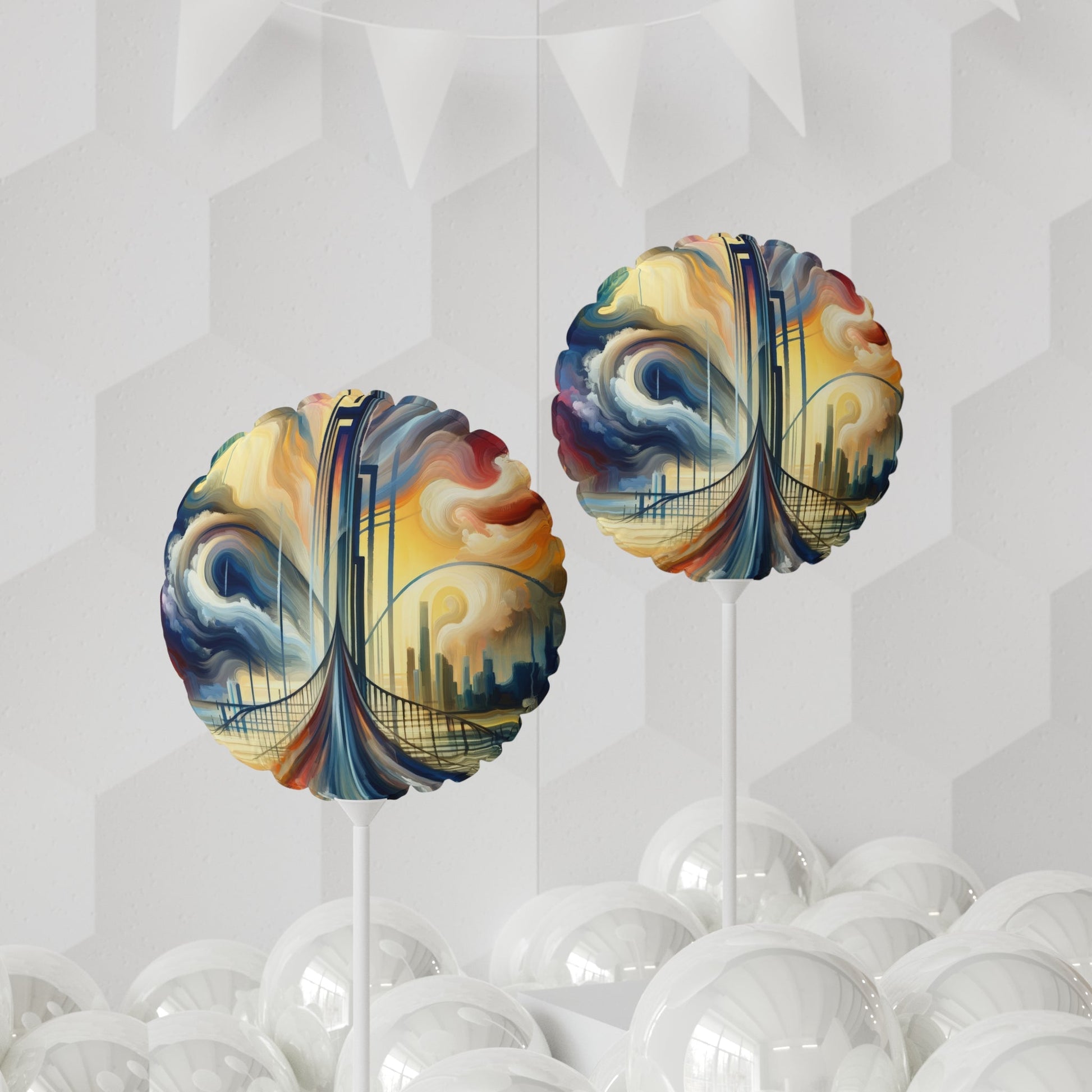 Conscious Bridge Tachism Balloon (Round and Heart-shaped), 11" - ATUH.ART