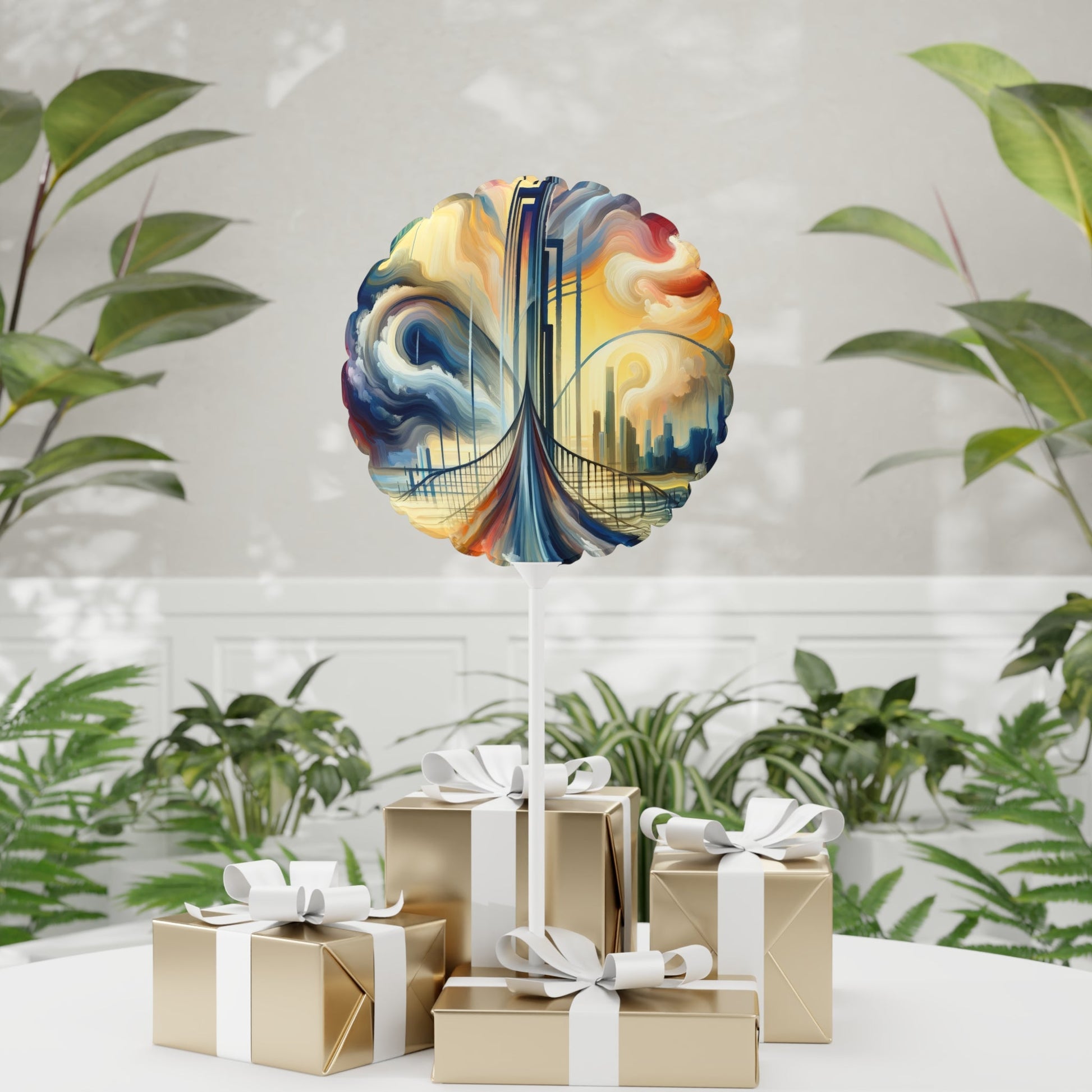 Conscious Bridge Tachism Balloon (Round and Heart-shaped), 11" - ATUH.ART
