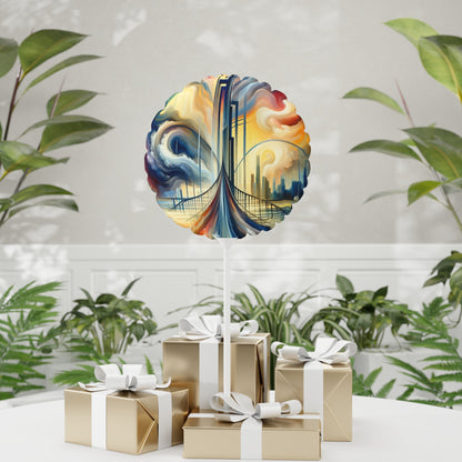 Conscious Bridge Tachism Balloon (Round and Heart-shaped), 11" - ATUH.ART