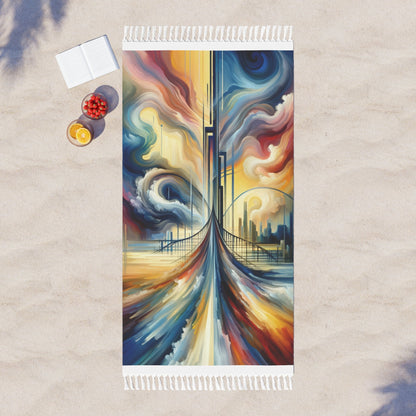 Conscious Bridge Tachism Boho Beach Cloth - ATUH.ART