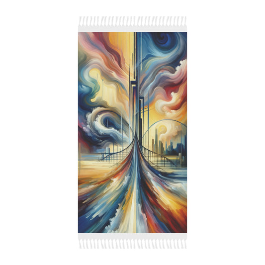 Conscious Bridge Tachism Boho Beach Cloth - ATUH.ART