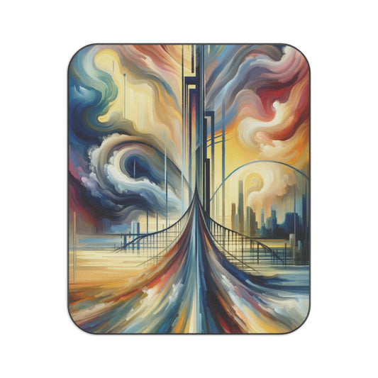 Conscious Bridge Tachism Picnic Blanket - ATUH.ART