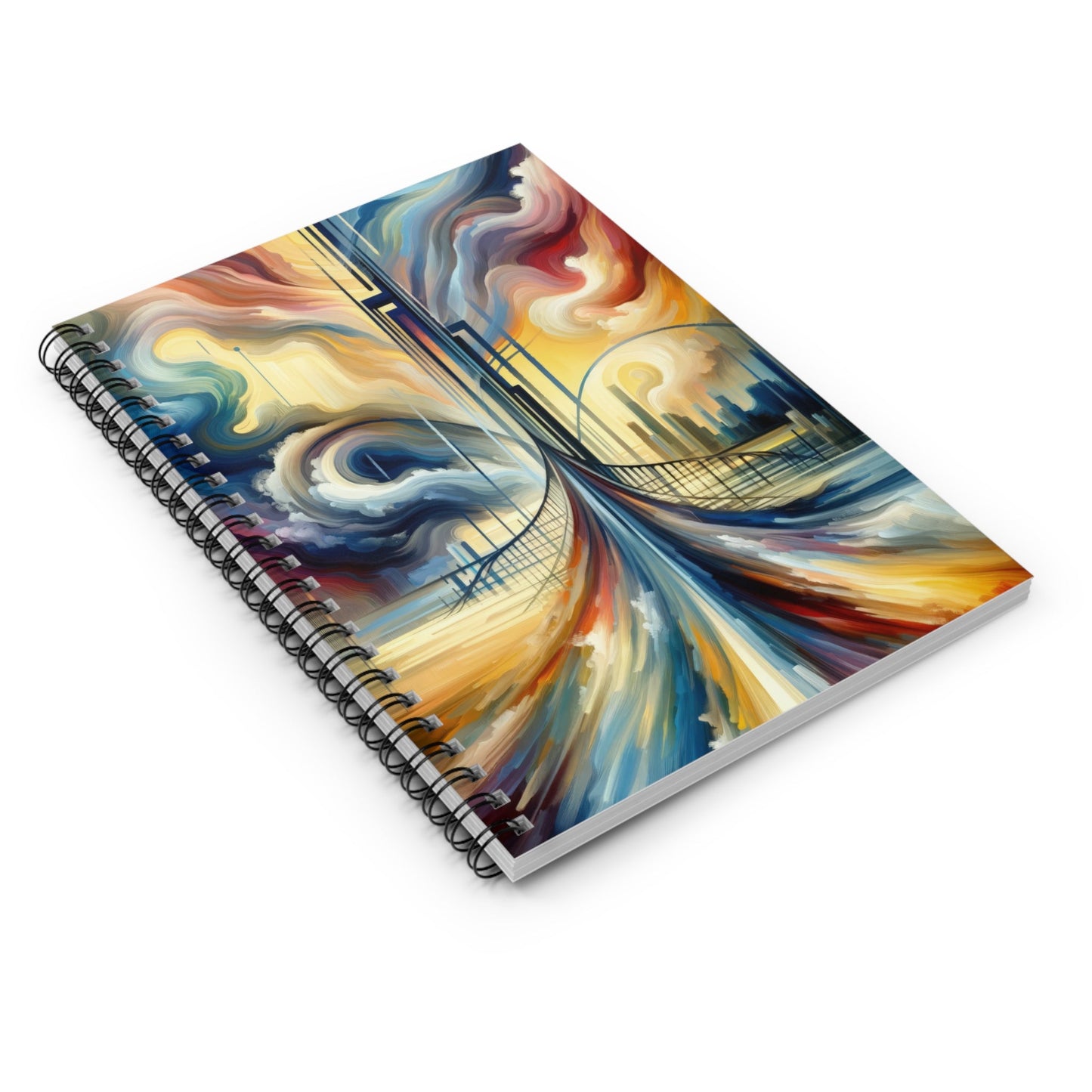 Conscious Bridge Tachism Spiral Notebook - Ruled Line - ATUH.ART