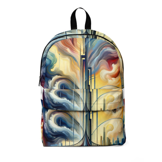 Conscious Bridge Tachism Unisex Classic Backpack - ATUH.ART