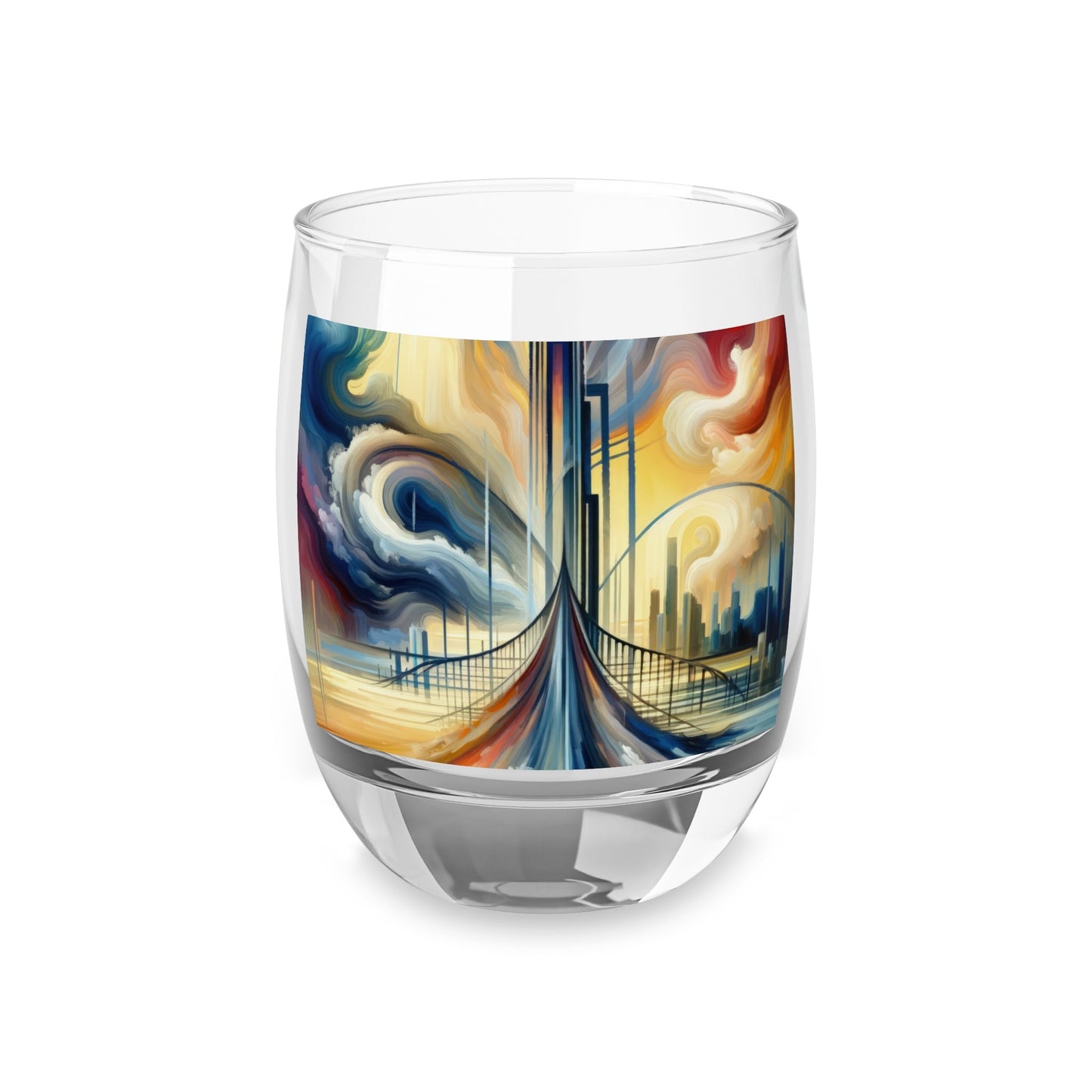 Conscious Bridge Tachism Whiskey Glass - ATUH.ART