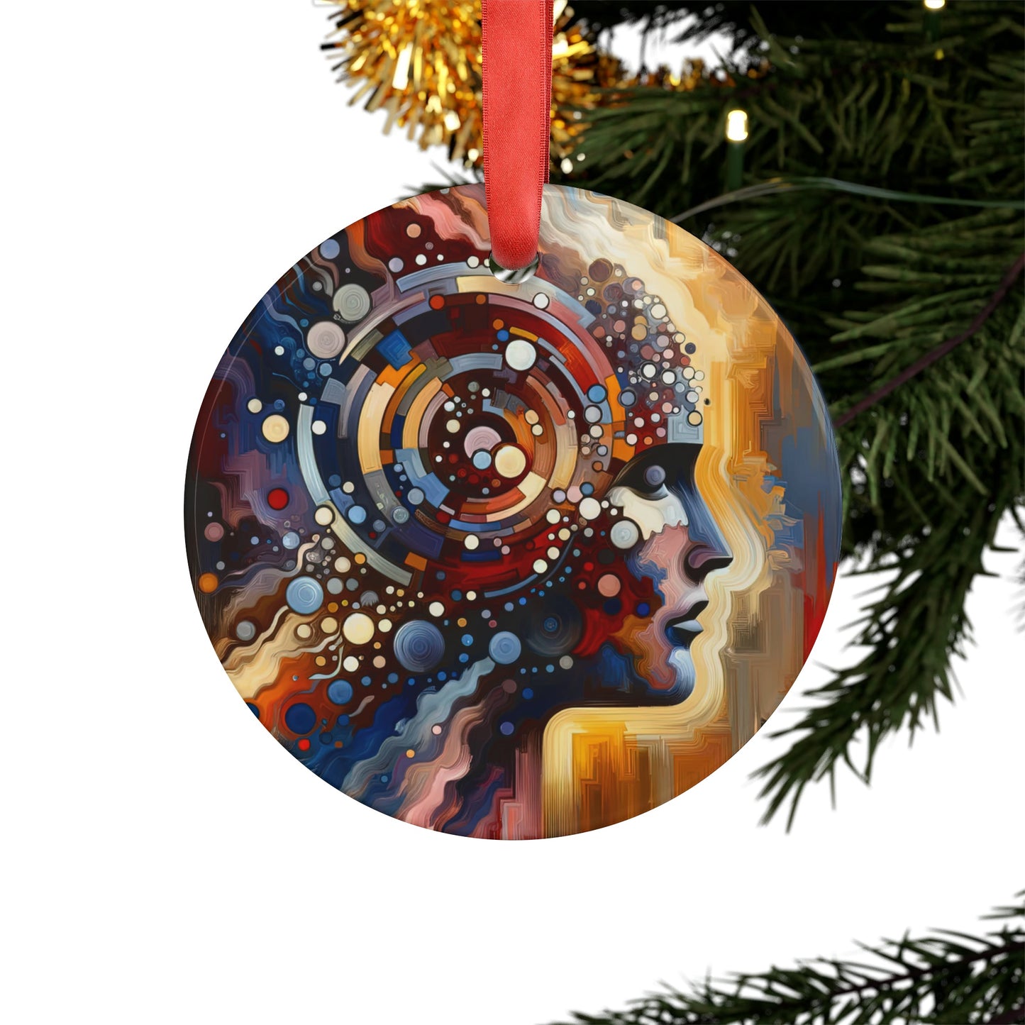 Conscious Choices Harmony Acrylic Ornament with Ribbon - ATUH.ART