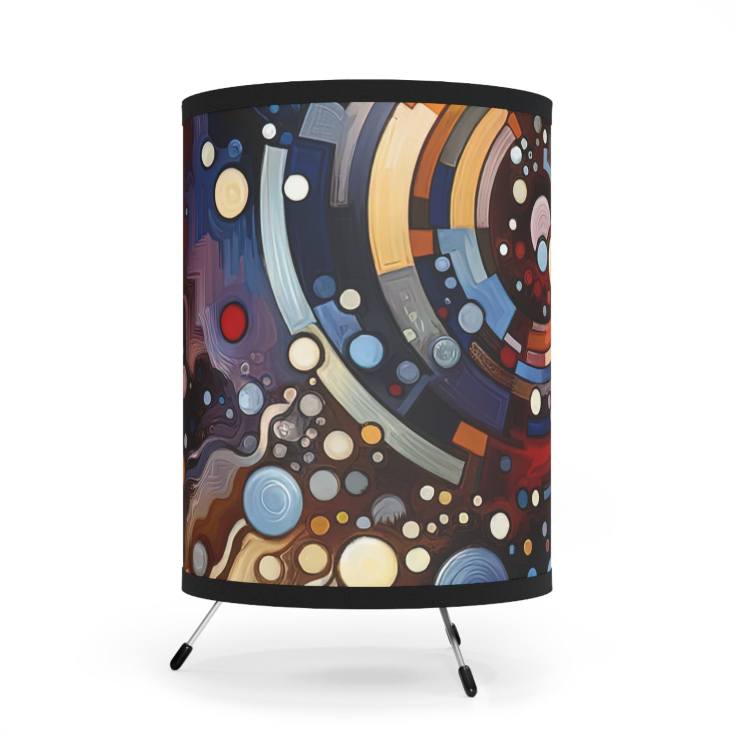 Conscious Choices Harmony Tripod Lamp with High-Res Printed Shade, US\CA plug - ATUH.ART