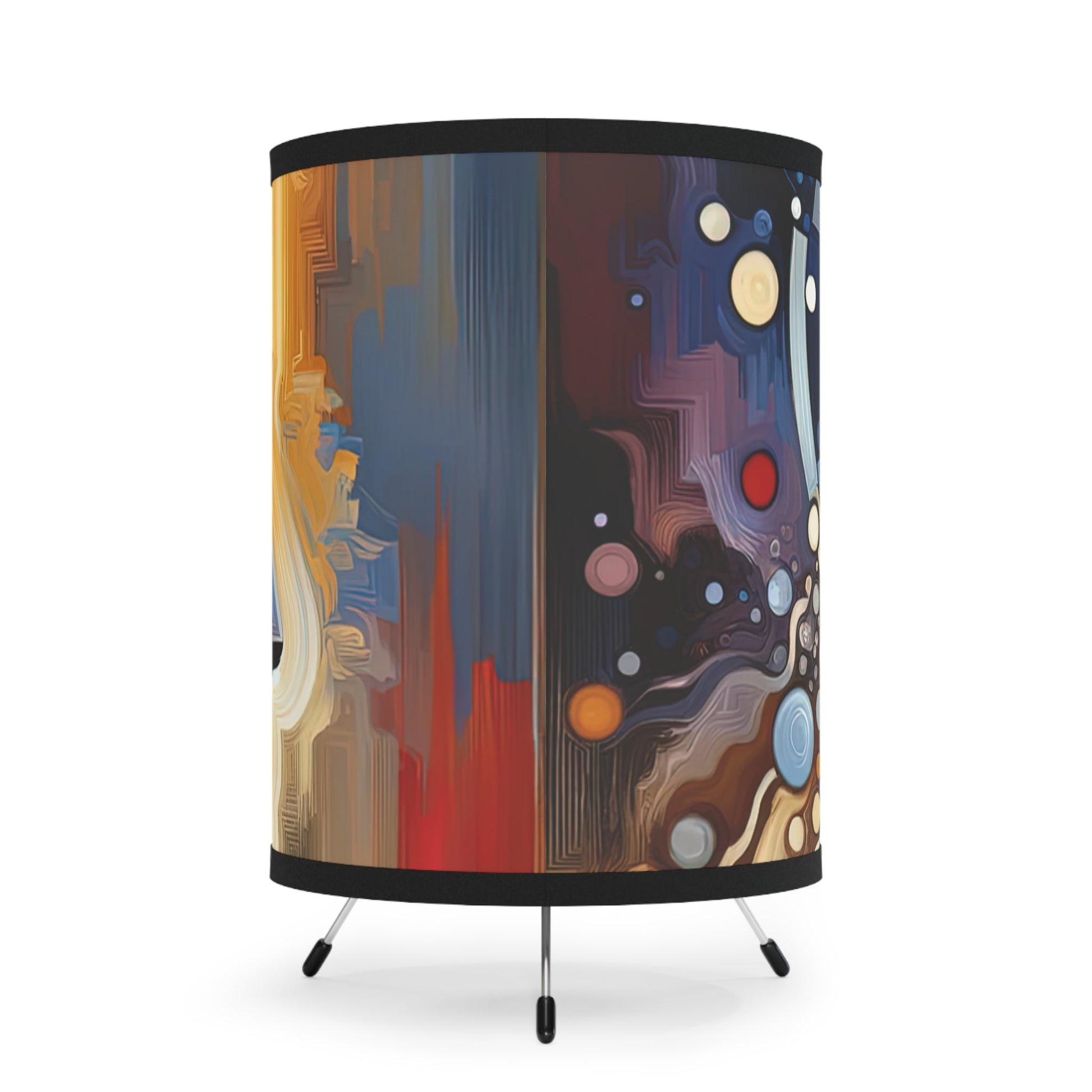 Conscious Choices Harmony Tripod Lamp with High-Res Printed Shade, US\CA plug - ATUH.ART