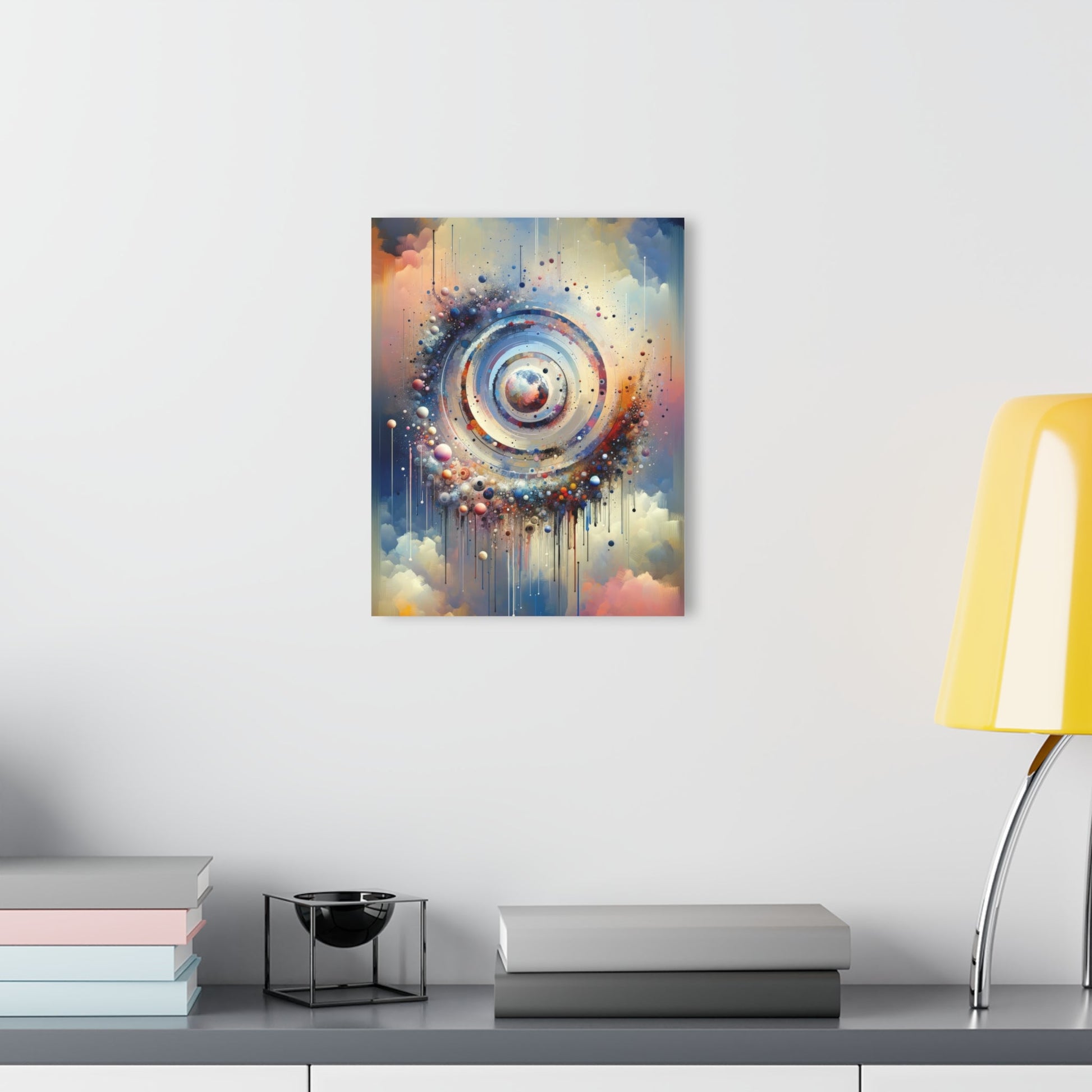 Conscious Rings Tachism Acrylic Prints (French Cleat Hanging) - ATUH.ART