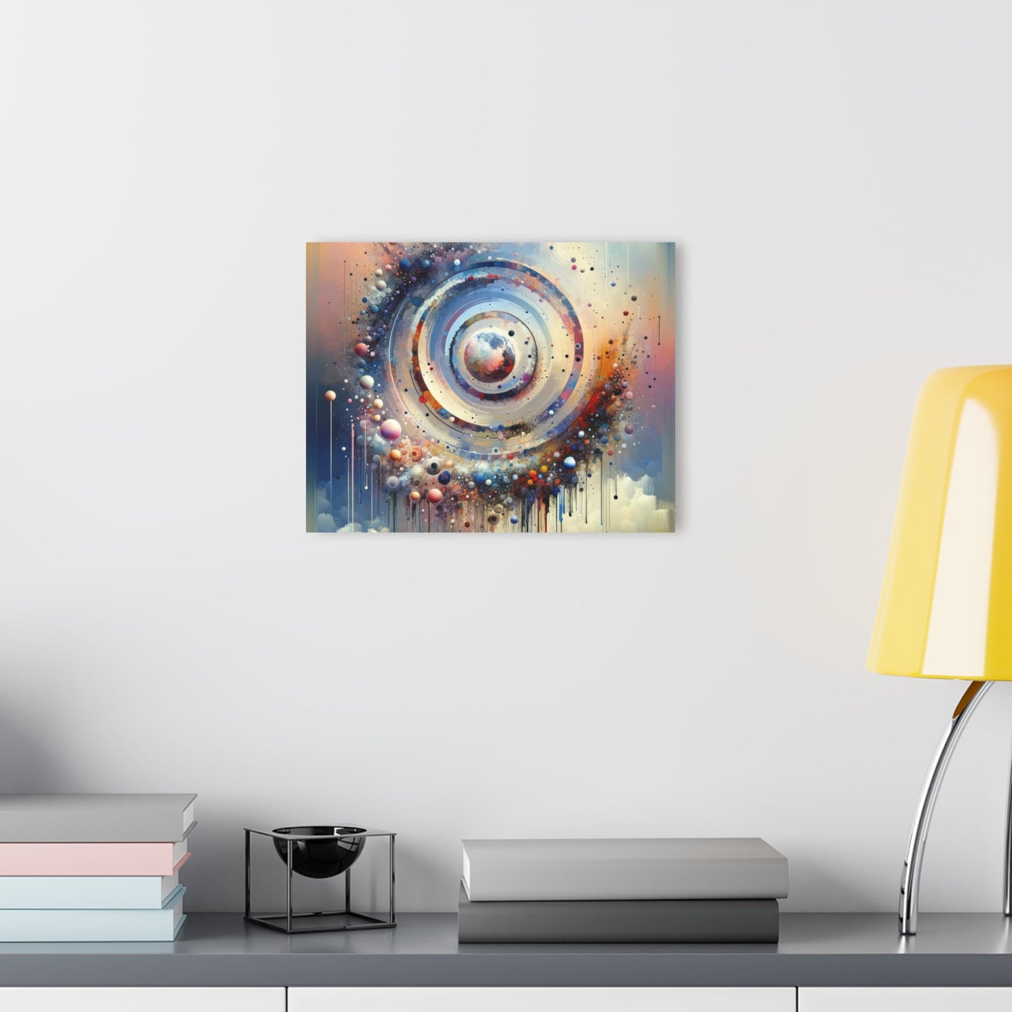 Conscious Rings Tachism Acrylic Prints (French Cleat Hanging) - ATUH.ART