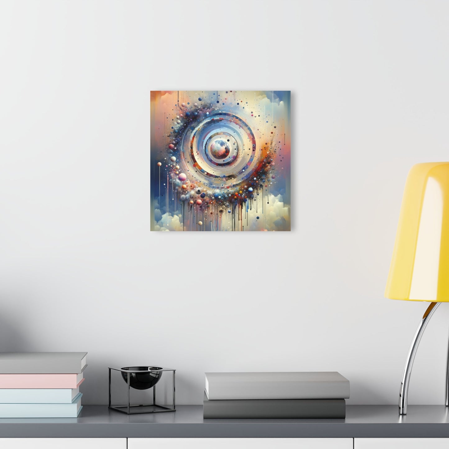 Conscious Rings Tachism Acrylic Prints (French Cleat Hanging) - ATUH.ART