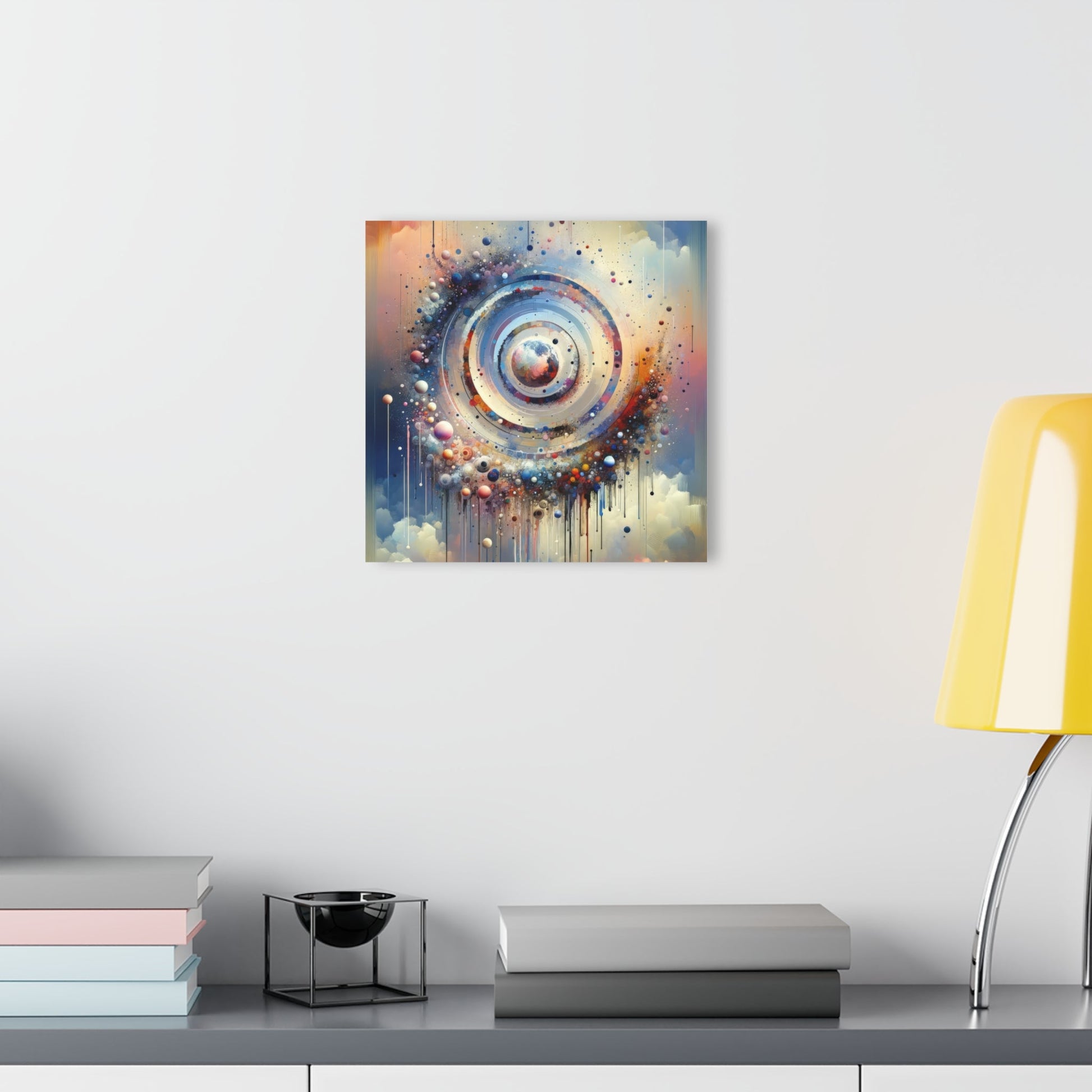Conscious Rings Tachism Acrylic Prints (French Cleat Hanging) - ATUH.ART