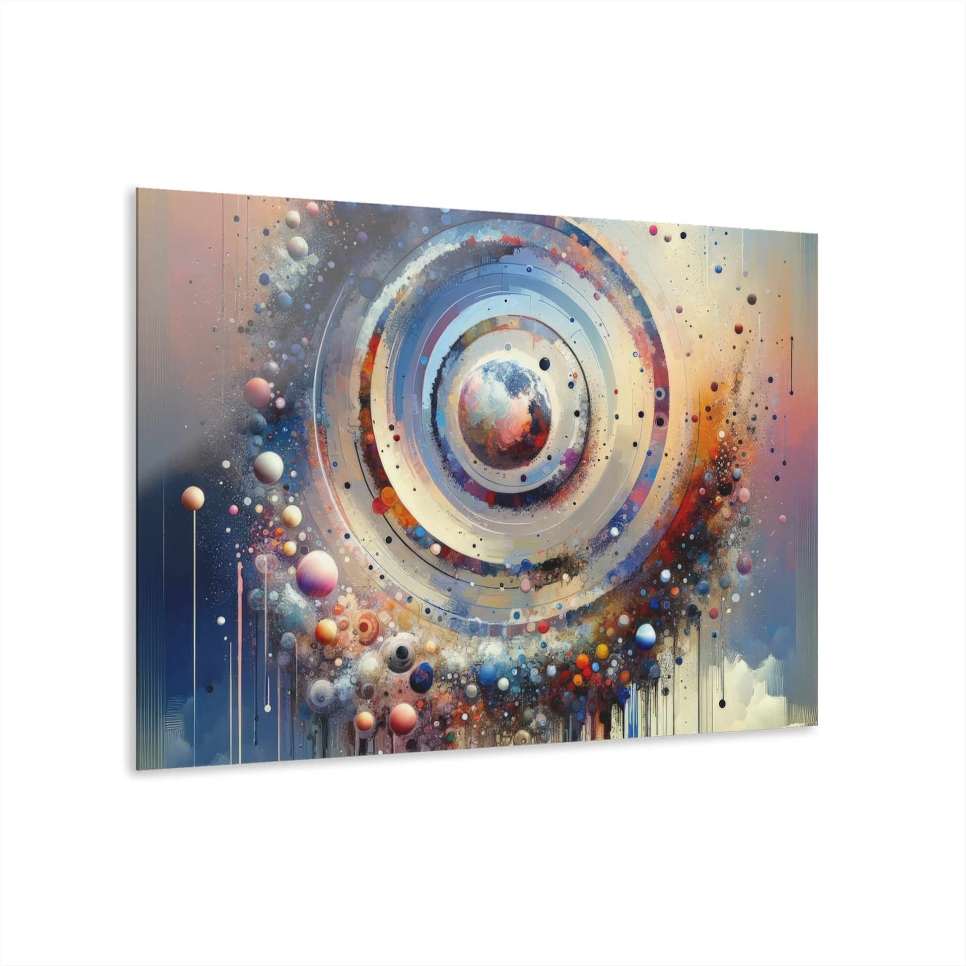 Conscious Rings Tachism Acrylic Prints (French Cleat Hanging) - ATUH.ART