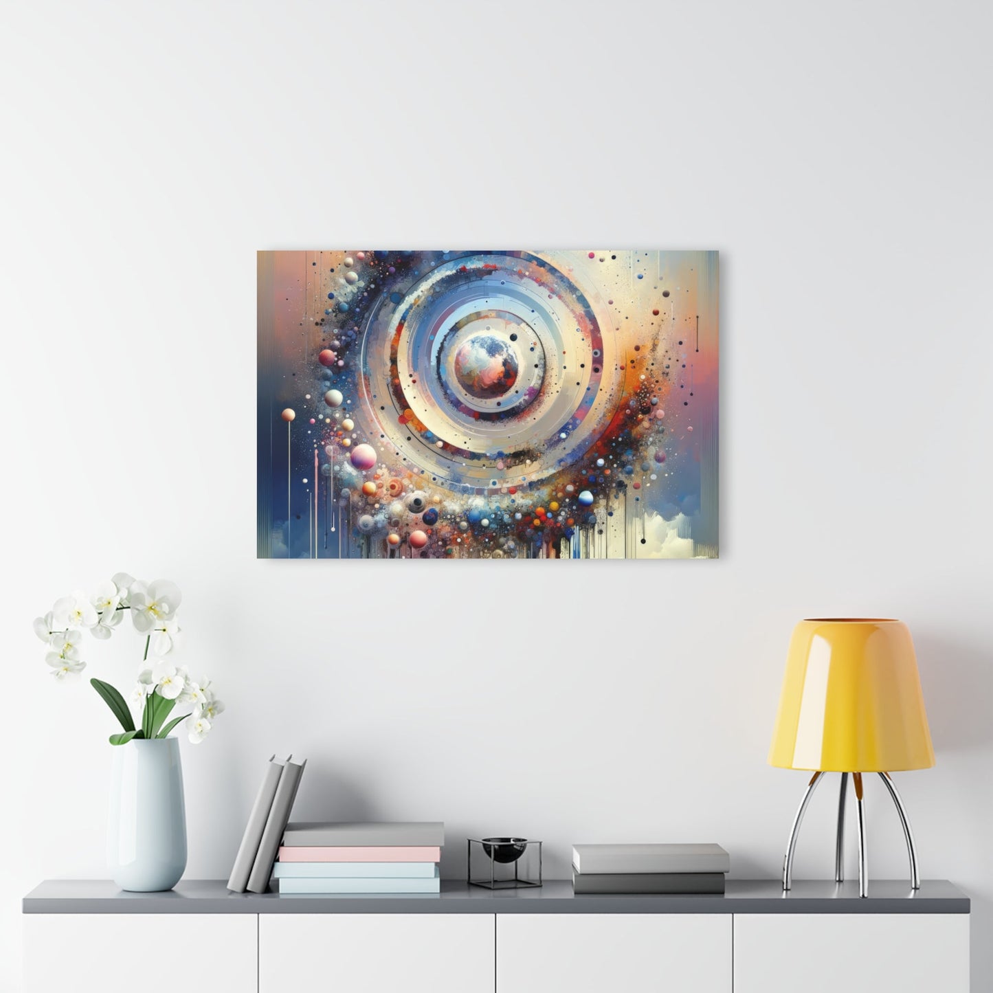 Conscious Rings Tachism Acrylic Prints (French Cleat Hanging) - ATUH.ART