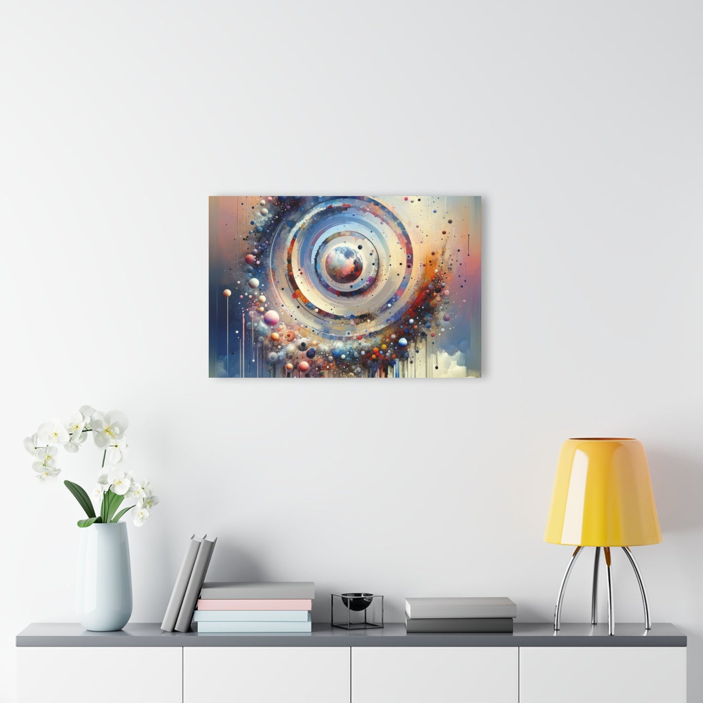 Conscious Rings Tachism Acrylic Prints (French Cleat Hanging) - ATUH.ART