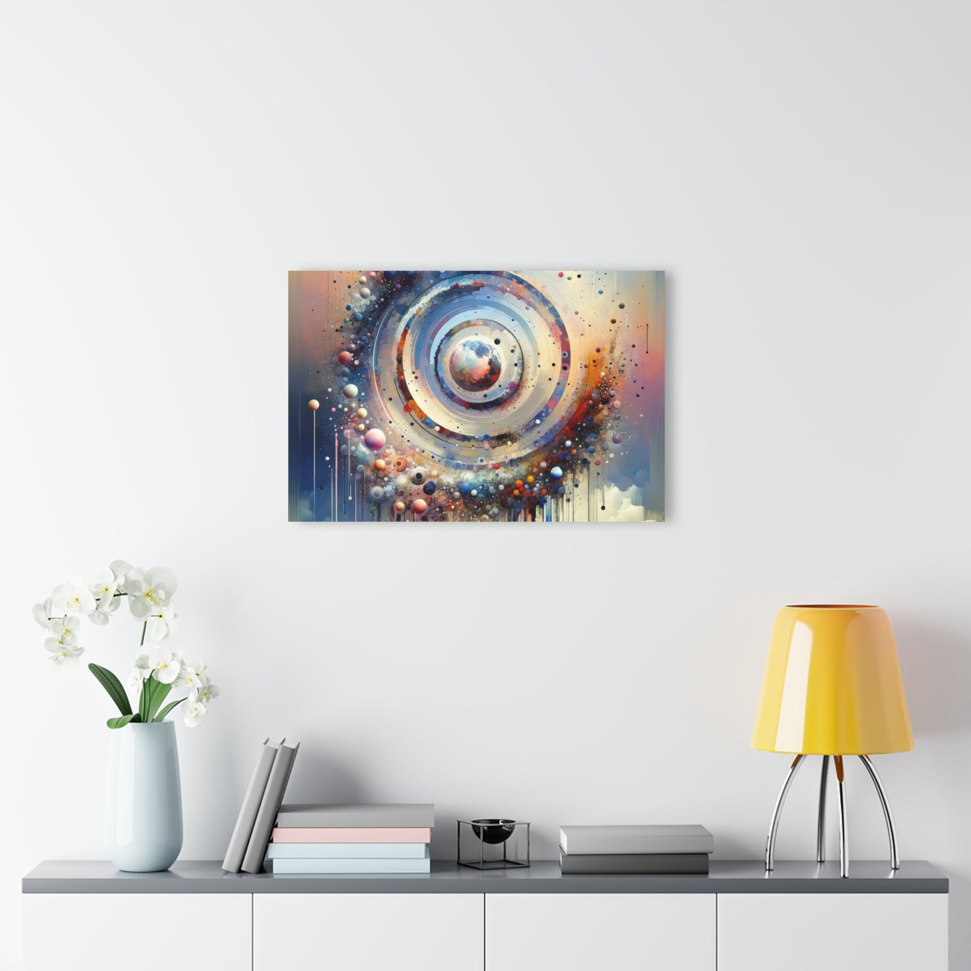 Conscious Rings Tachism Acrylic Prints (French Cleat Hanging) - ATUH.ART