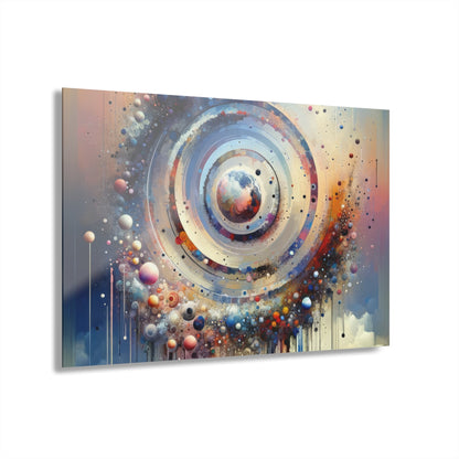 Conscious Rings Tachism Acrylic Prints (French Cleat Hanging) - ATUH.ART