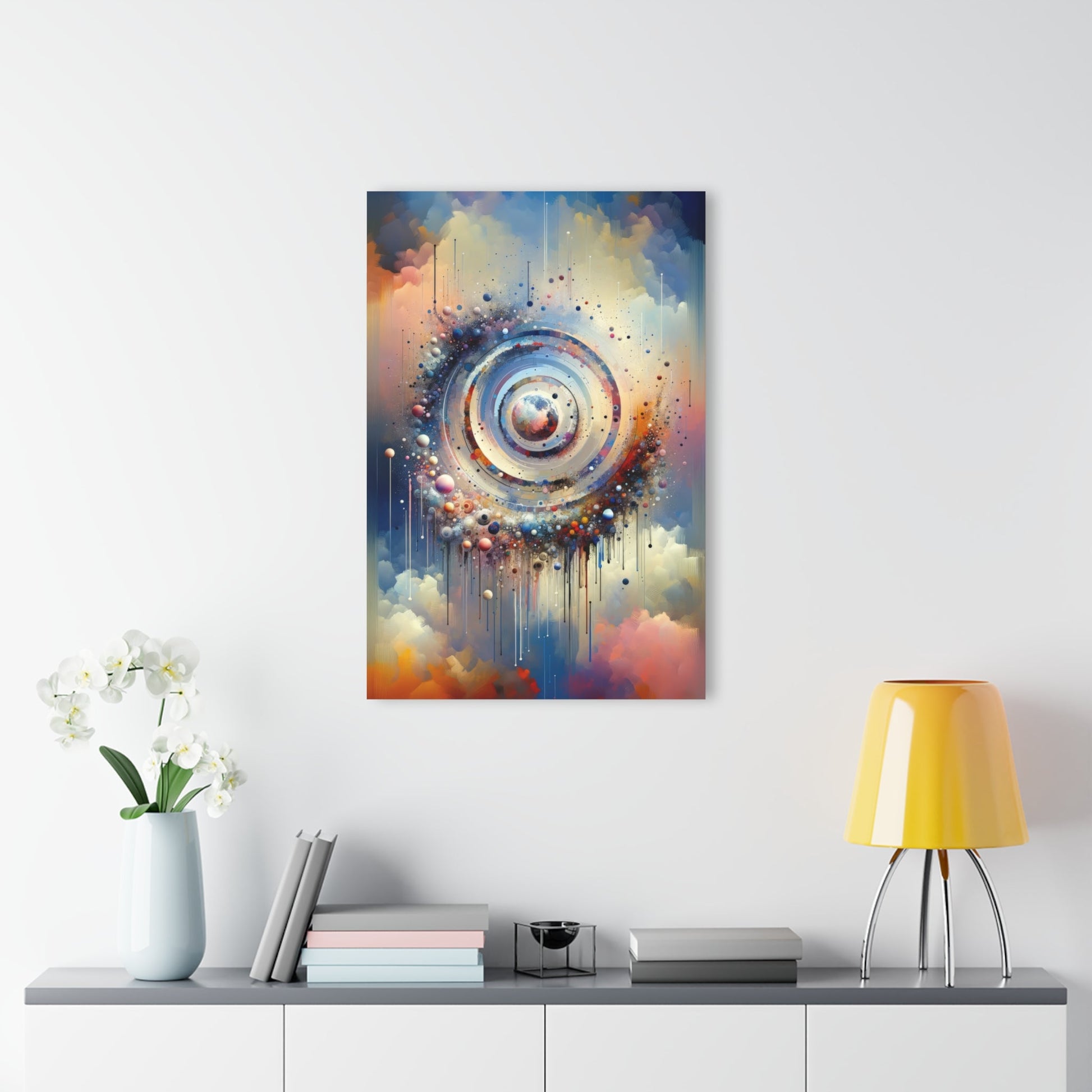 Conscious Rings Tachism Acrylic Prints (French Cleat Hanging) - ATUH.ART