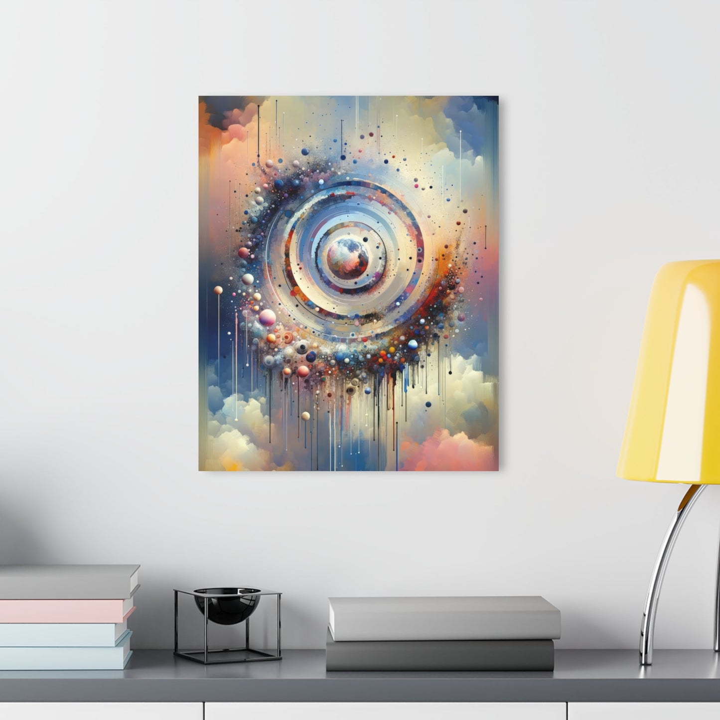 Conscious Rings Tachism Acrylic Prints (French Cleat Hanging) - ATUH.ART