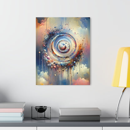 Conscious Rings Tachism Acrylic Prints (French Cleat Hanging) - ATUH.ART