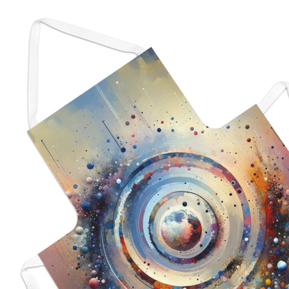 Conscious Rings Tachism Adult Apron (AOP) - ATUH.ART