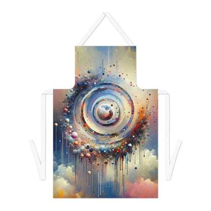 Conscious Rings Tachism Adult Apron (AOP) - ATUH.ART