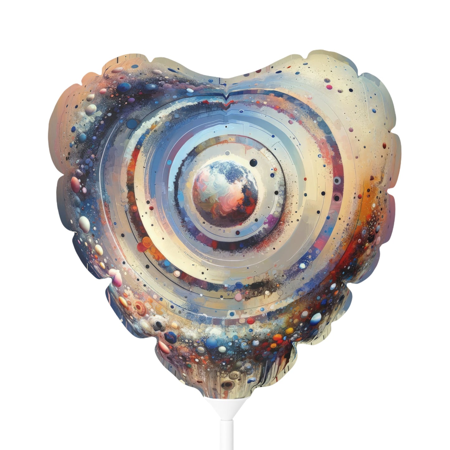 Conscious Rings Tachism Balloon (Round and Heart-shaped), 11" - ATUH.ART