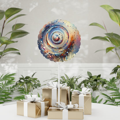 Conscious Rings Tachism Balloon (Round and Heart-shaped), 11" - ATUH.ART