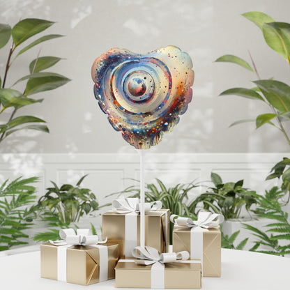 Conscious Rings Tachism Balloon (Round and Heart-shaped), 11" - ATUH.ART