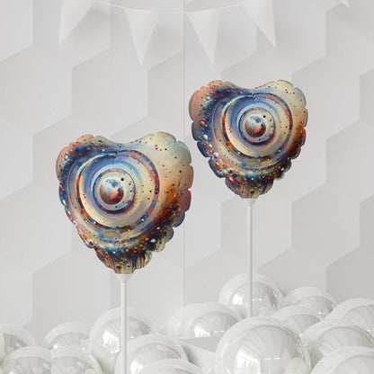 Conscious Rings Tachism Balloon (Round and Heart-shaped), 11" - ATUH.ART