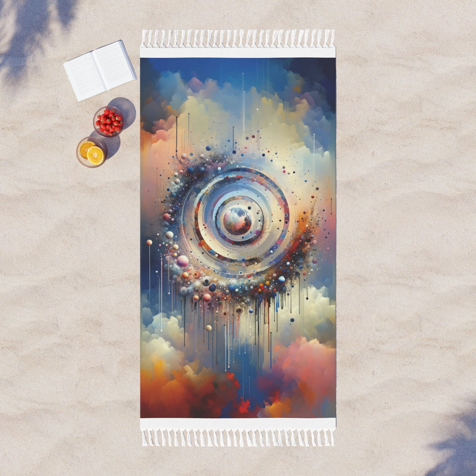 Conscious Rings Tachism Boho Beach Cloth - ATUH.ART