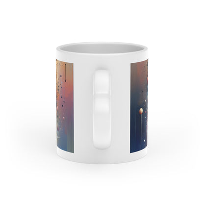 Conscious Rings Tachism Heart-Shaped Mug - ATUH.ART