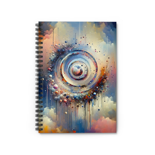 Conscious Rings Tachism Spiral Notebook - Ruled Line - ATUH.ART