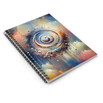 Conscious Rings Tachism Spiral Notebook - Ruled Line - ATUH.ART