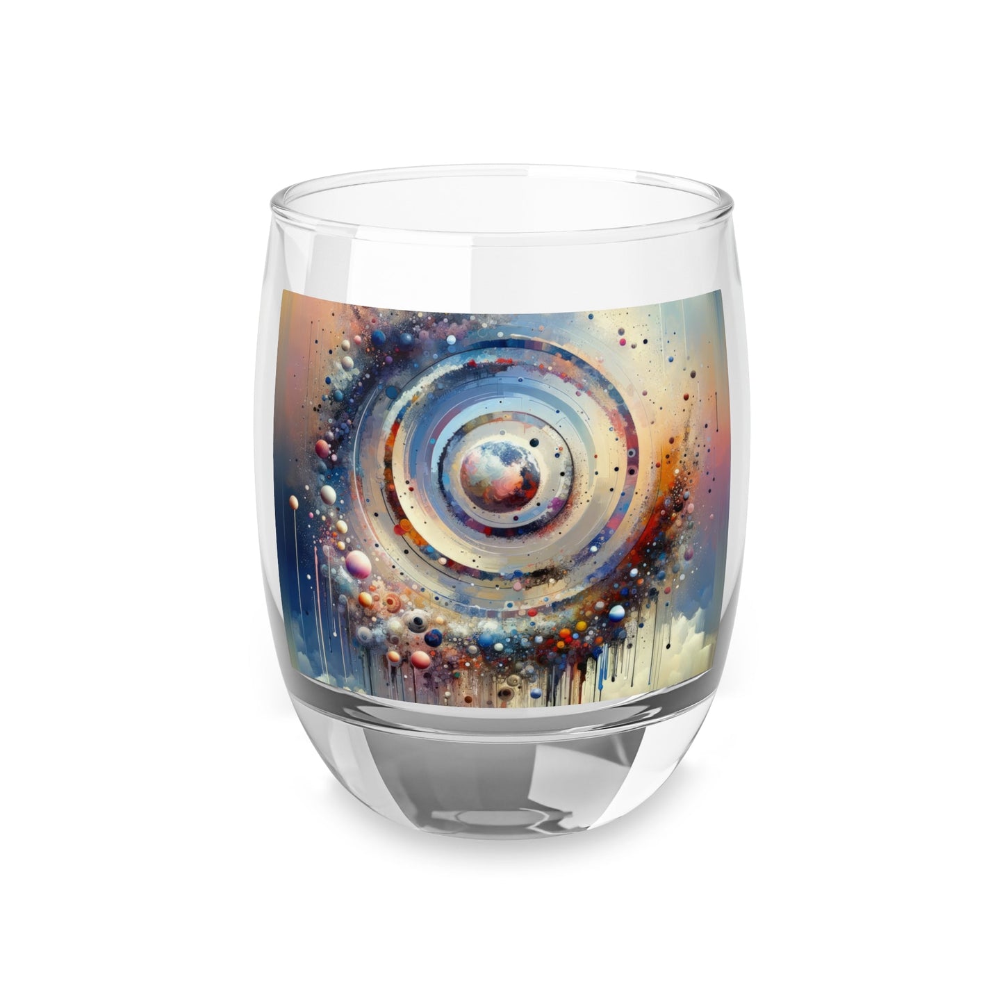 Conscious Rings Tachism Whiskey Glass - ATUH.ART