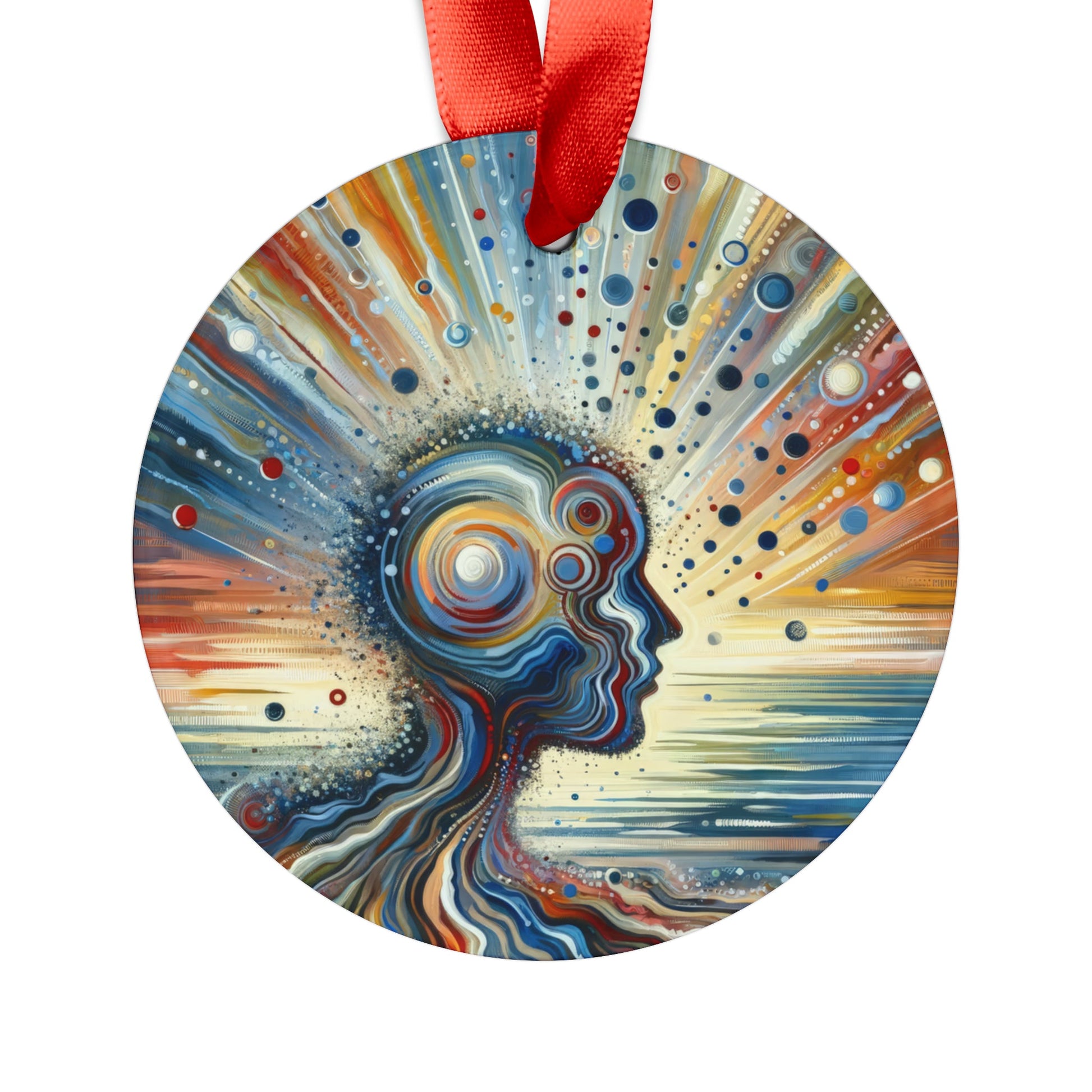 Conscious Ripple Influence Acrylic Ornament with Ribbon - ATUH.ART