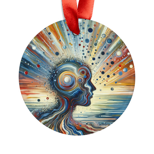 Conscious Ripple Influence Acrylic Ornament with Ribbon - ATUH.ART