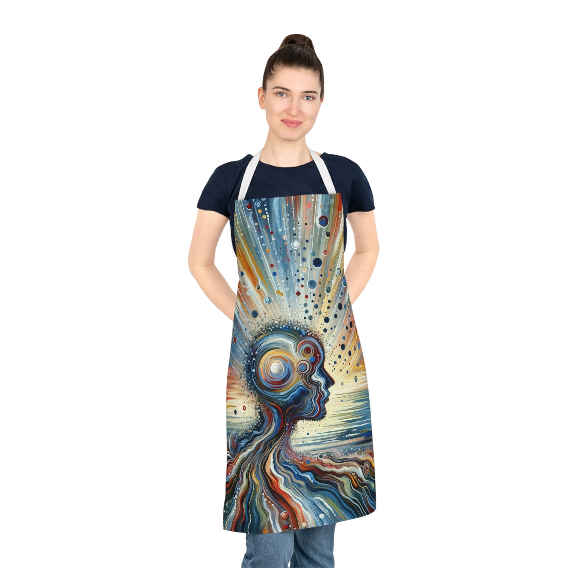 Conscious Ripple Influence Adult Apron (AOP) - ATUH.ART