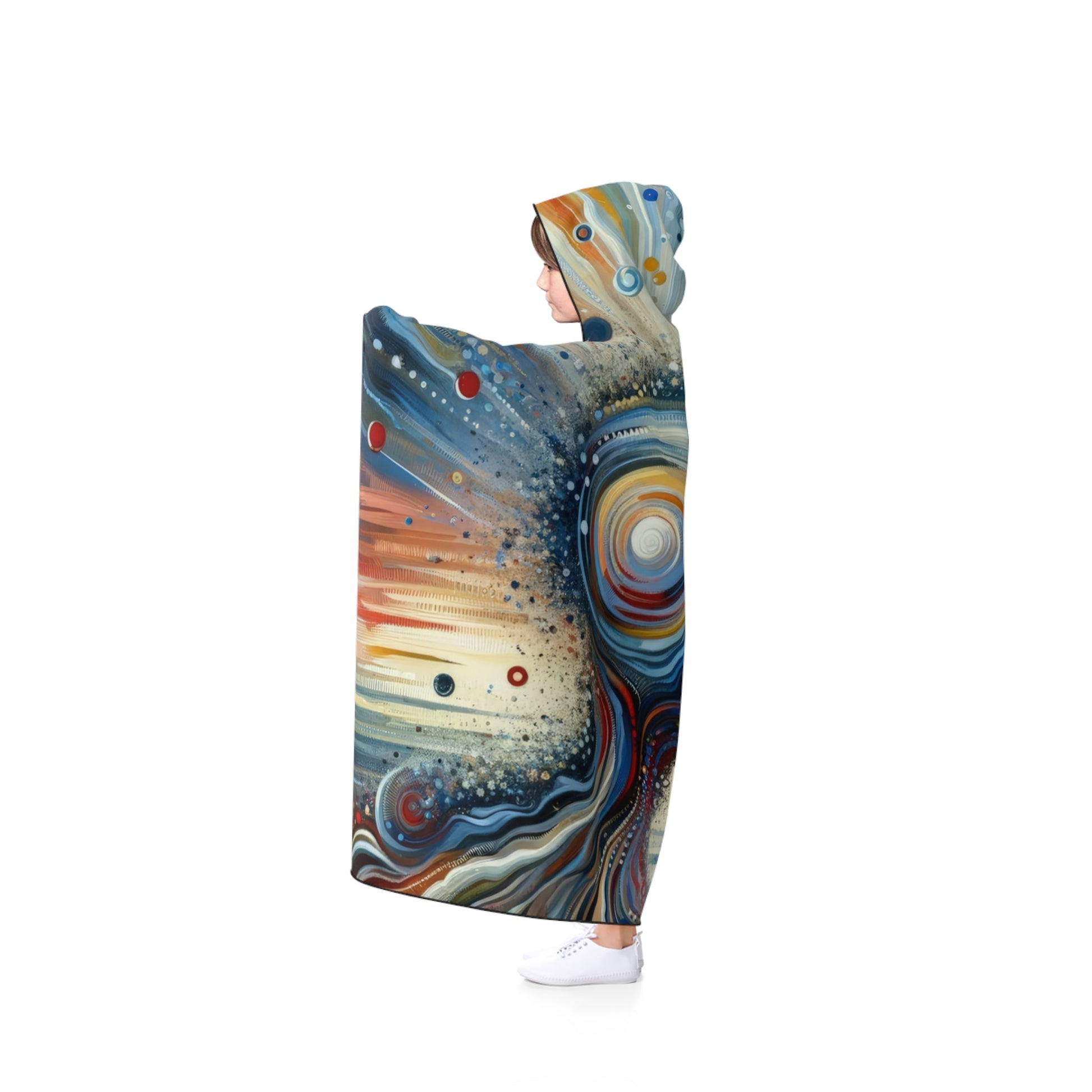 Conscious Ripple Influence Hooded Blanket - ATUH.ART