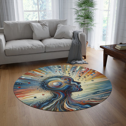 Conscious Ripple Influence Round Rug - ATUH.ART