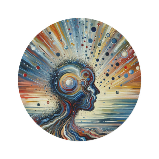 Conscious Ripple Influence Round Rug - ATUH.ART