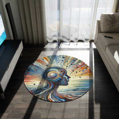 Conscious Ripple Influence Round Rug - ATUH.ART