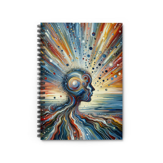 Conscious Ripple Influence Spiral Notebook - Ruled Line - ATUH.ART