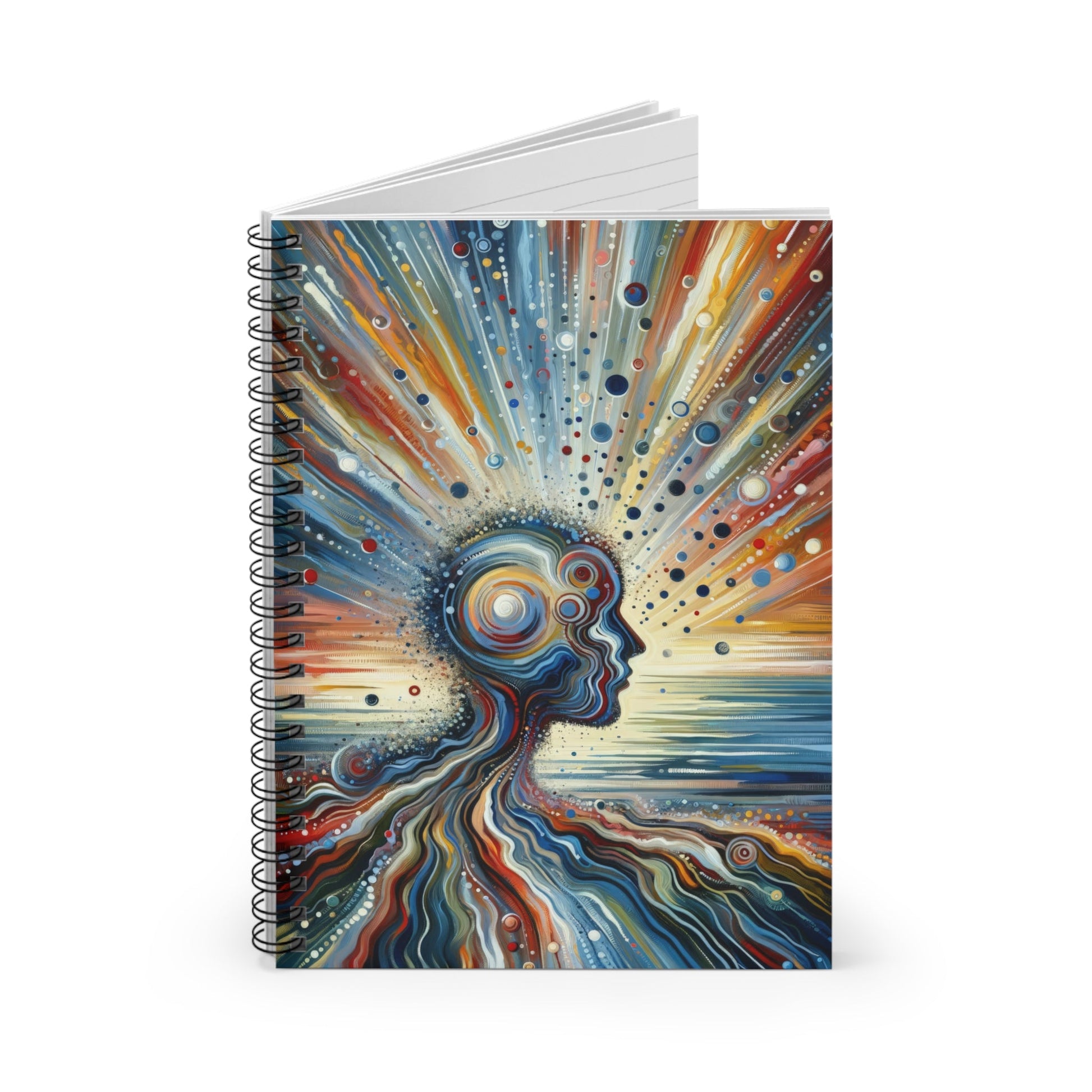 Conscious Ripple Influence Spiral Notebook - Ruled Line - ATUH.ART