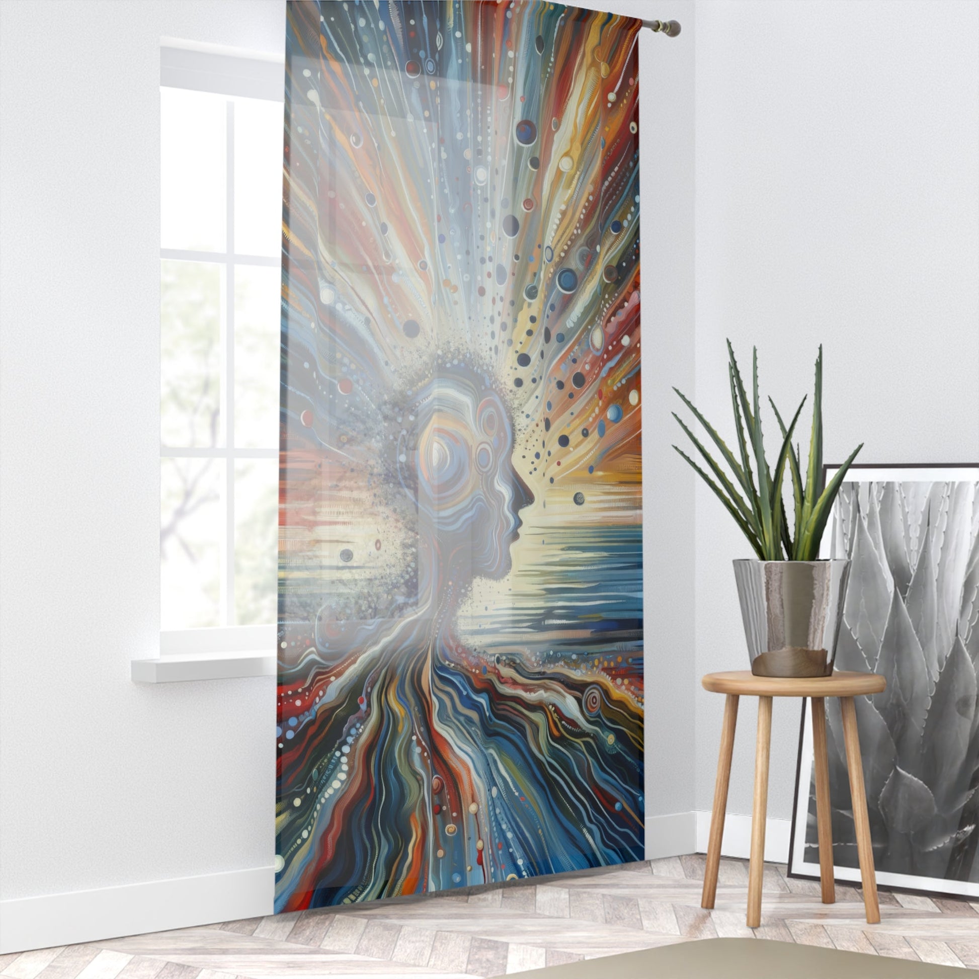 Conscious Ripple Influence Window Curtain - ATUH.ART
