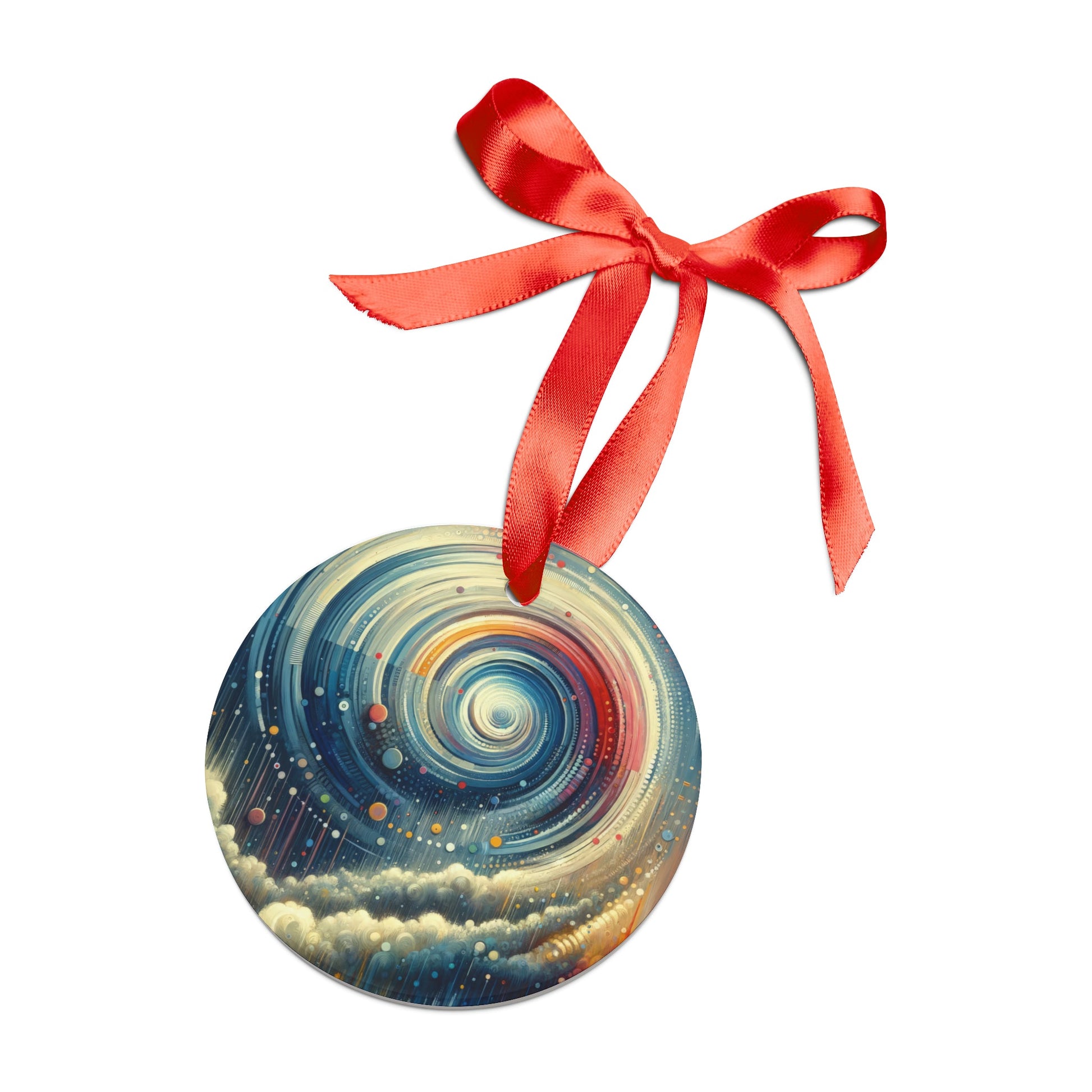 Considerate Echoes Resonate Acrylic Ornament with Ribbon - ATUH.ART