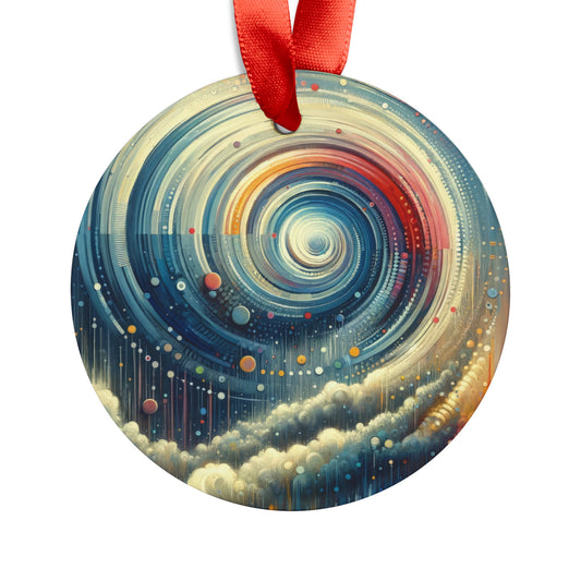 Considerate Echoes Resonate Acrylic Ornament with Ribbon - ATUH.ART