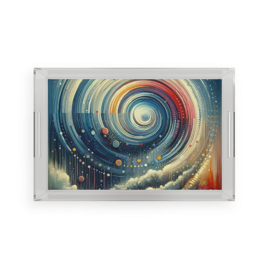 Considerate Echoes Resonate Acrylic Serving Tray - ATUH.ART