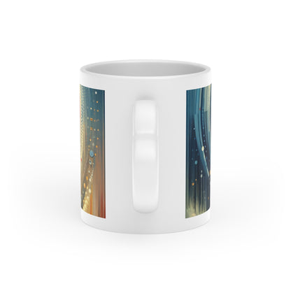 Considerate Echoes Resonate Heart-Shaped Mug - ATUH.ART