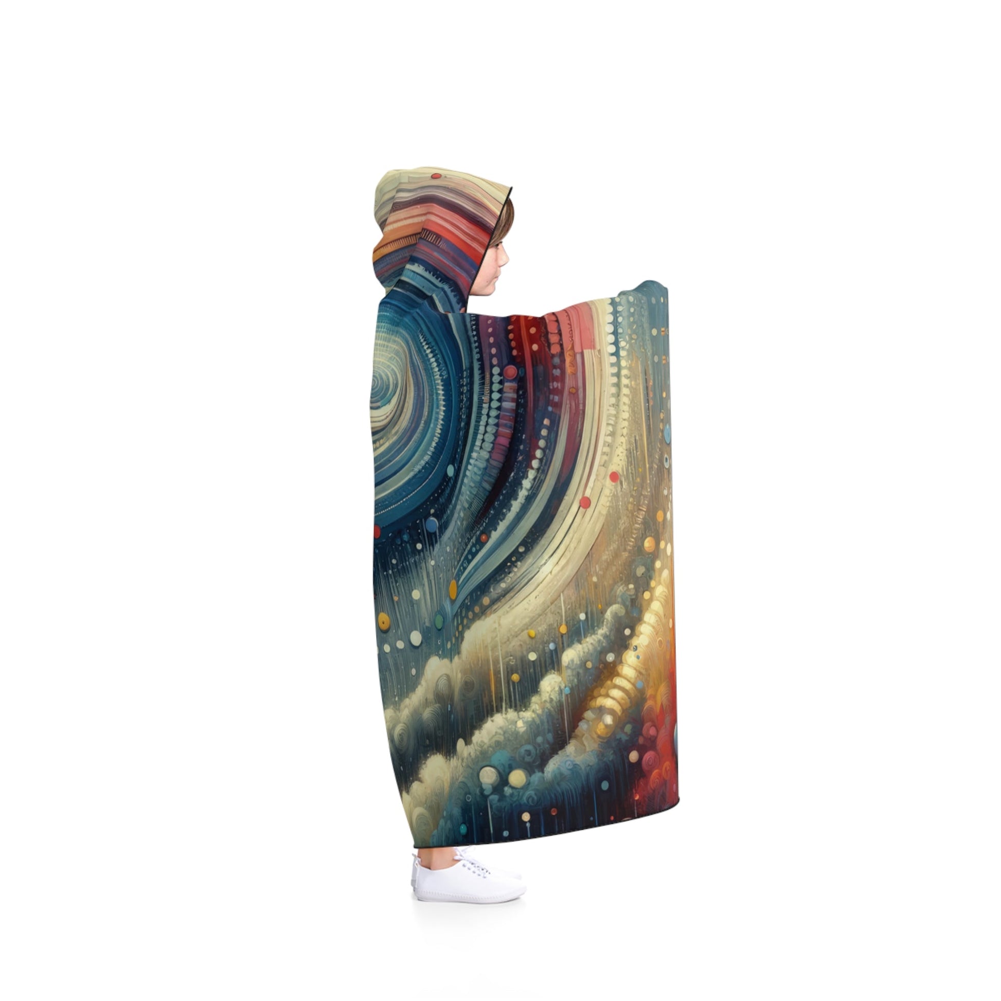 Considerate Echoes Resonate Hooded Blanket - ATUH.ART
